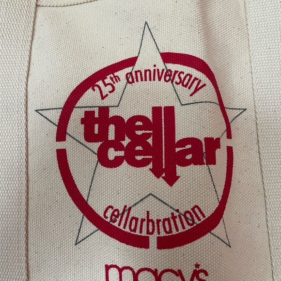 Macy 25th Anniversary“The Cellar” Xtr Lge Canvas Tote CarryAll Bag Cellarbration - Picture 2 of 8